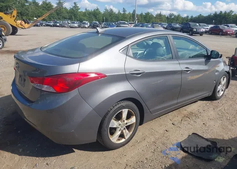 2012 Hyundai Elantra Gls из США, поврежденный, VIN 5NPDH4AE3CH108972